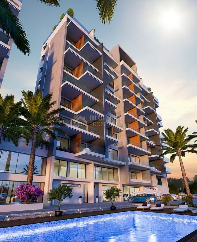 One-bedroom apartment for sale in luxury tower in Tombs of the Kings area, Paphos
