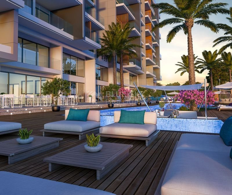 One-bedroom apartment for sale in luxury tower in Tombs of the Kings area, Paphos