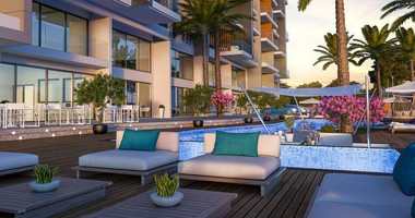 One-bedroom apartment for sale in luxury tower in Tombs of the Kings area, Paphos