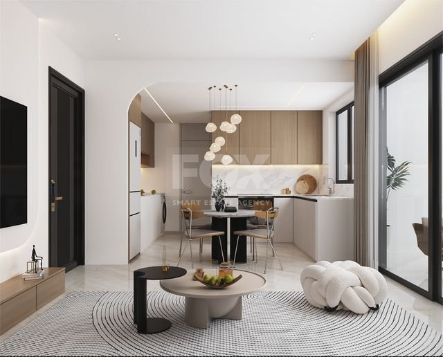 One-bedroom apartment for sale in luxury tower in Tombs of the Kings area, Paphos