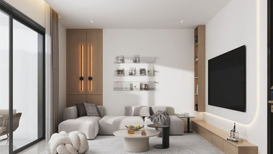 One-bedroom apartment for sale in luxury tower in Tombs of the Kings area, Paphos