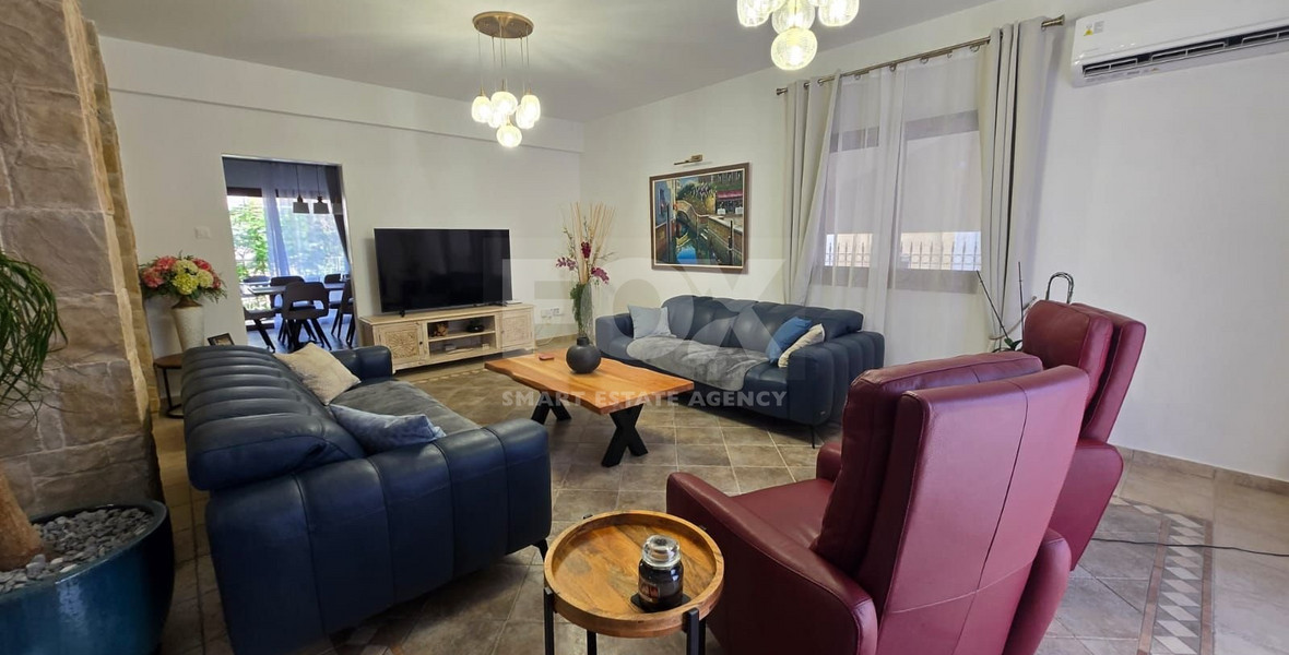 Renovated 4-Bedroom Detached Villa for Sale in Agios Athanasios, Limassol – Resale Property with Partly Sea & City Views, Next to Green Area, No VAT