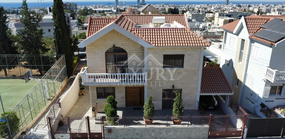 Renovated 4-Bedroom Detached Villa for Sale in Agios Athanasios, Limassol – Resale Property with Partly Sea & City Views, Next to Green Area, No VAT