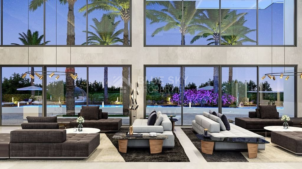 Five-bedroom penthouse apartment for sale in luxury tower in Tombs of the Kings area, Paphos