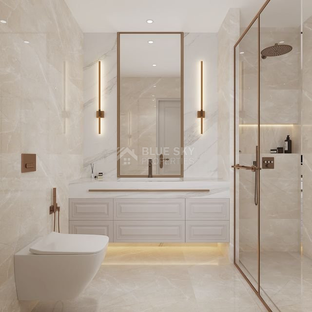 Five-bedroom penthouse apartment for sale in luxury tower in Tombs of the Kings area, Paphos