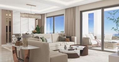 Five-bedroom penthouse apartment for sale in luxury tower in Tombs of the Kings area, Paphos