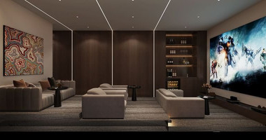 Five-bedroom penthouse apartment for sale in luxury tower in Tombs of the Kings area, Paphos