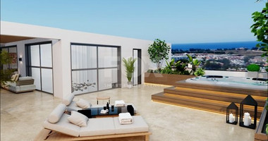 Five-bedroom penthouse apartment for sale in luxury tower in Tombs of the Kings area, Paphos