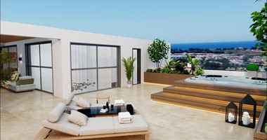 Five-bedroom penthouse apartment for sale in luxury tower in Tombs of the Kings area, Paphos