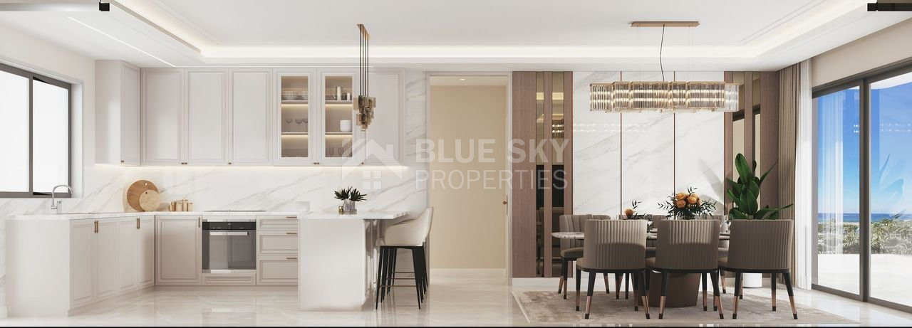 Five-bedroom penthouse apartment for sale in luxury tower in Tombs of the Kings area, Paphos