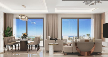 Five-bedroom penthouse apartment for sale in luxury tower in Tombs of the Kings area, Paphos