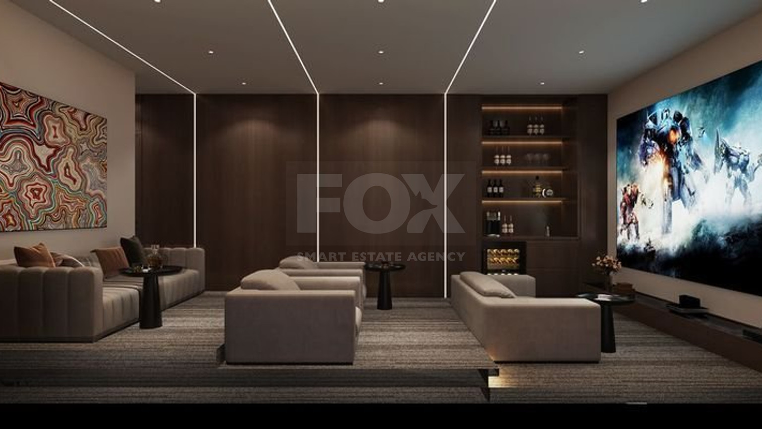 Five-bedroom penthouse apartment for sale in luxury tower in Tombs of the Kings area, Paphos