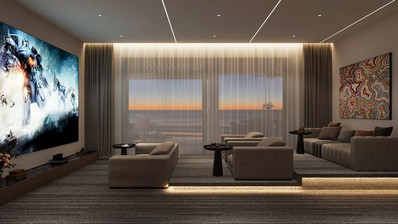 Five-bedroom penthouse apartment for sale in luxury tower in Tombs of the Kings area, Paphos