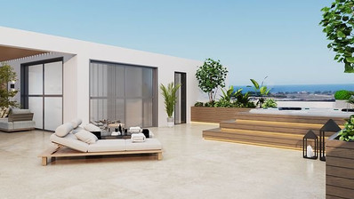 Five-bedroom penthouse apartment for sale in luxury tower in Tombs of the Kings area, Paphos