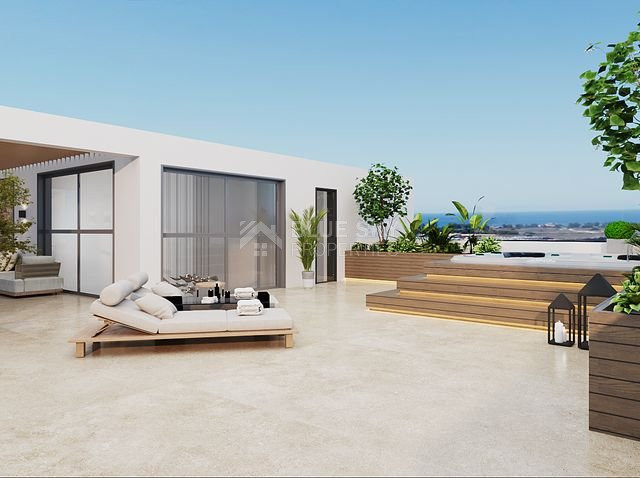 Five-bedroom penthouse apartment for sale in luxury tower in Tombs of the Kings area, Paphos