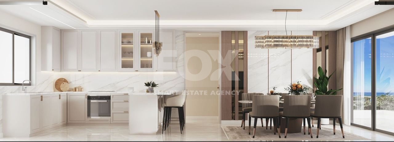 Five-bedroom penthouse apartment for sale in luxury tower in Tombs of the Kings area, Paphos