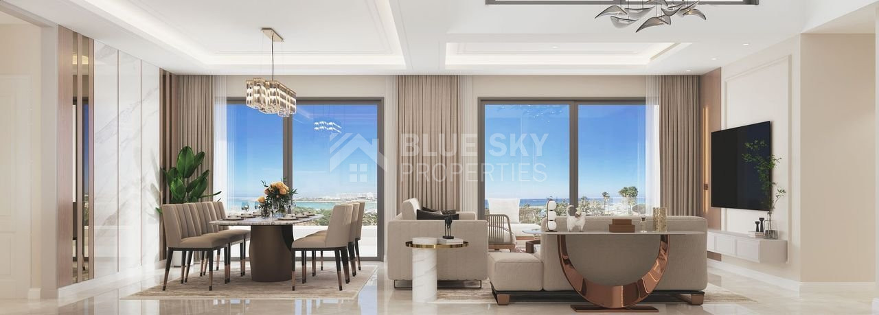 Five-bedroom penthouse apartment for sale in luxury tower in Tombs of the Kings area, Paphos