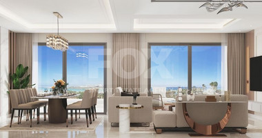 Five-bedroom penthouse apartment for sale in luxury tower in Tombs of the Kings area, Paphos