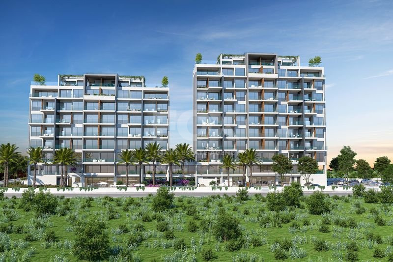 Two-bedroom apartment for sale in luxury tower in Tombs of the Kings area, Paphos
