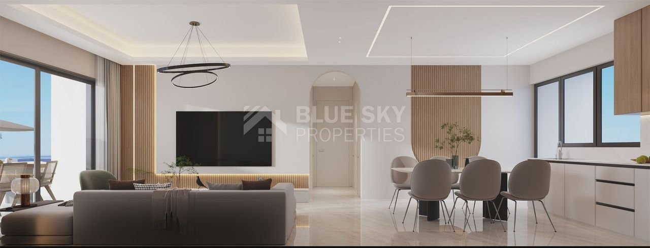 Two-bedroom apartment for sale in luxury tower in Tombs of the Kings area, Paphos