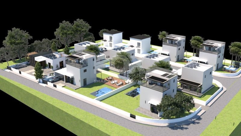Three Bedroom Detached House with swimming pool for Sale in Souni-Zanakia