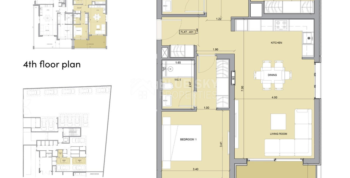 Three bedroom penthouse for sale in Potamos Germasogeias, Limassol