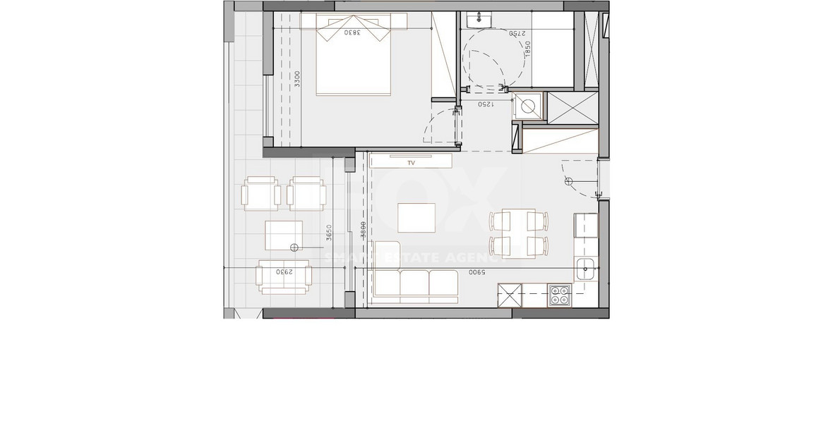 One bedroom apartment for sale in Potamos Germasogeias, Limassol