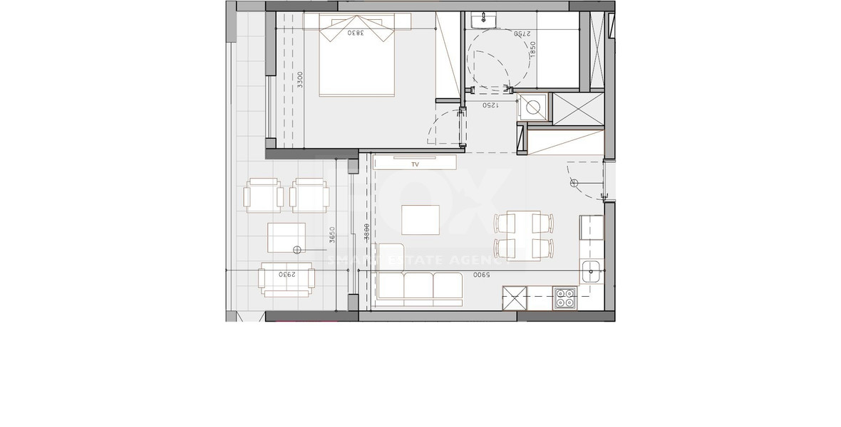 One bedroom apartment for sale in Potamos Germasogeias, Limassol
