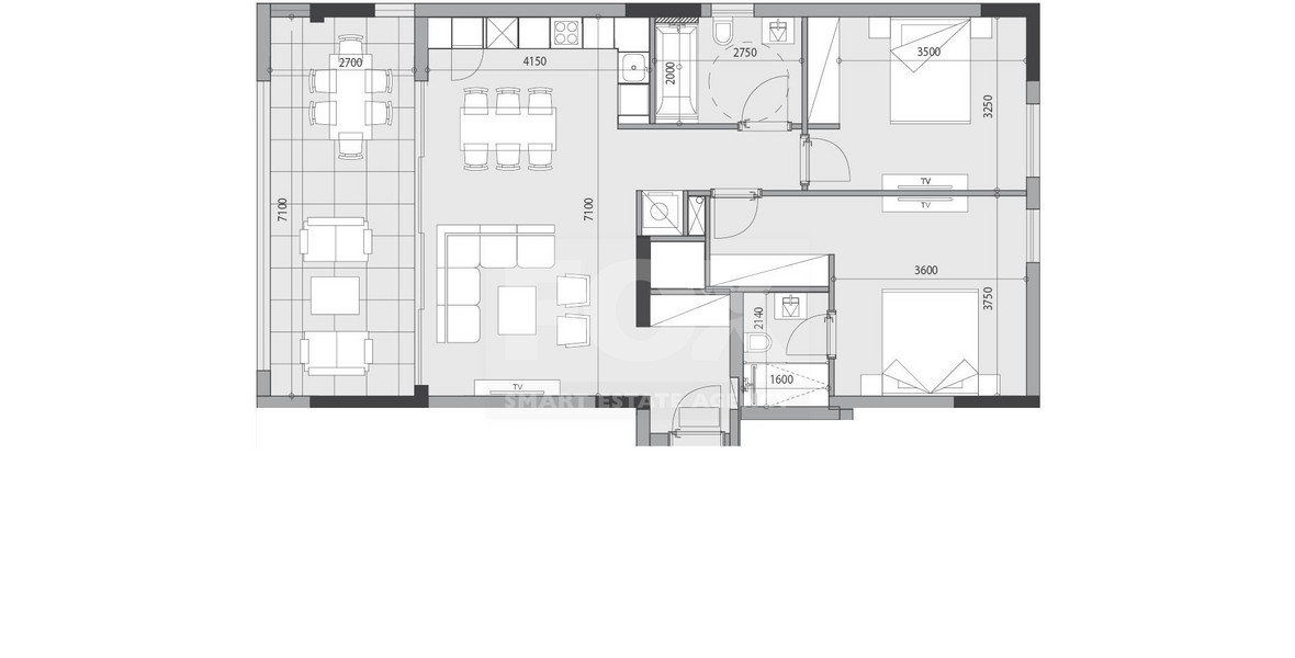 Two bedroom apartment for sale in Potamos Germasogeias, Limassol
