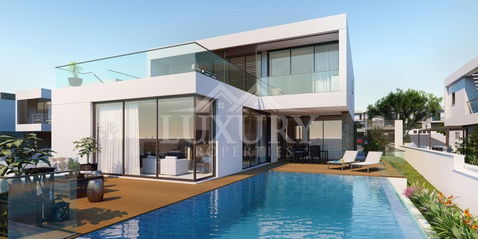 For sale an exceptional five bedrooms beachfront villa in Chloraka, Paphos