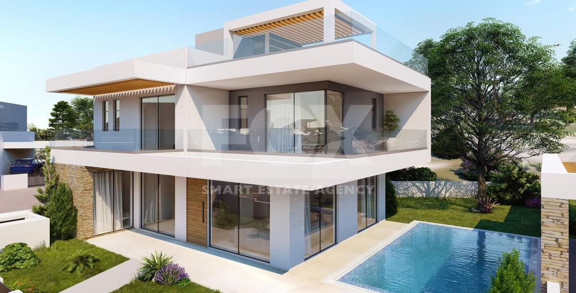 For sale: Modern Seaside Residence with Three Bedrooms and Roof Garden in Chloraka , Paphos