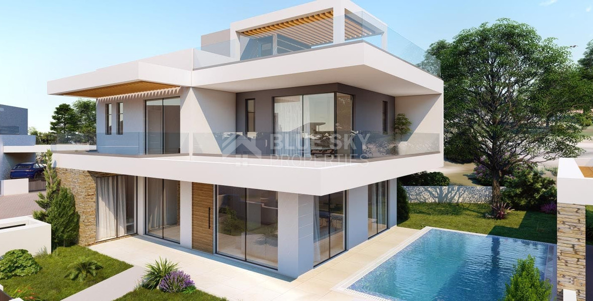 For sale: Modern Seaside Residence with Three Bedrooms and Roof Garden in Chloraka , Paphos