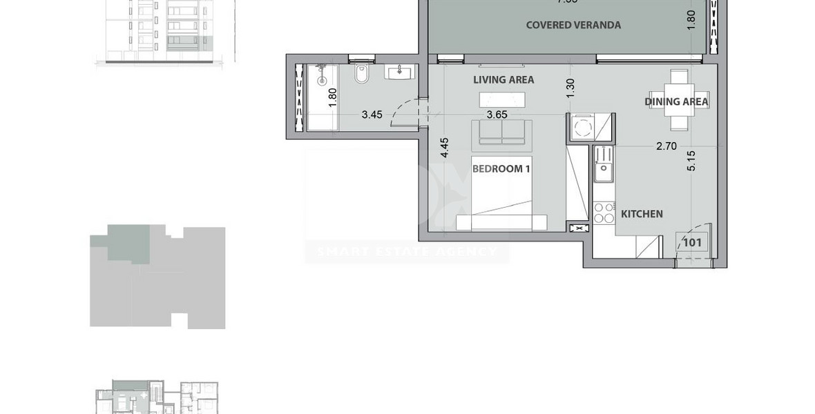 Studio apartment for sale in Potamos Germasogeias, Limassol