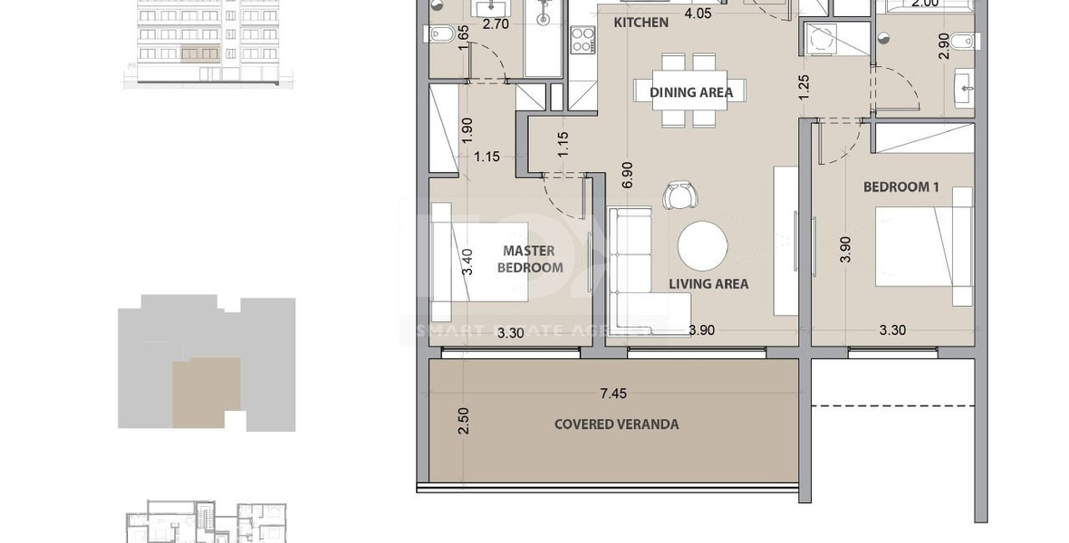 Two bedroom  apartment for sale in Potamos Germasogeias, Limassol