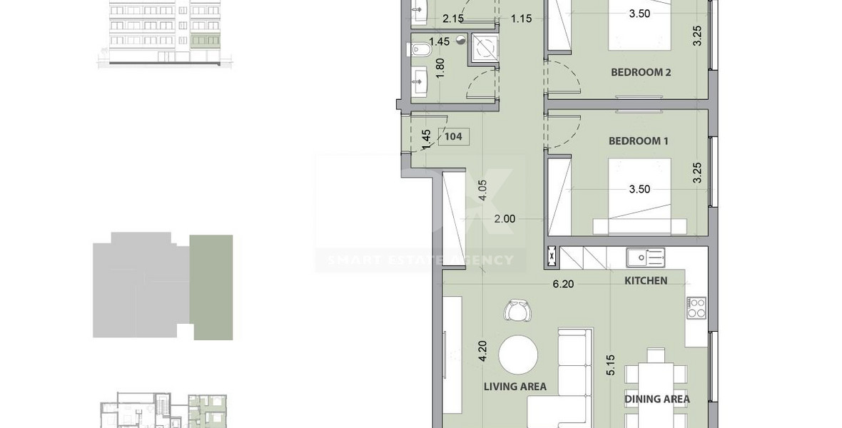 Three bedroom  apartment for sale in Potamos Germasogeias, Limassol
