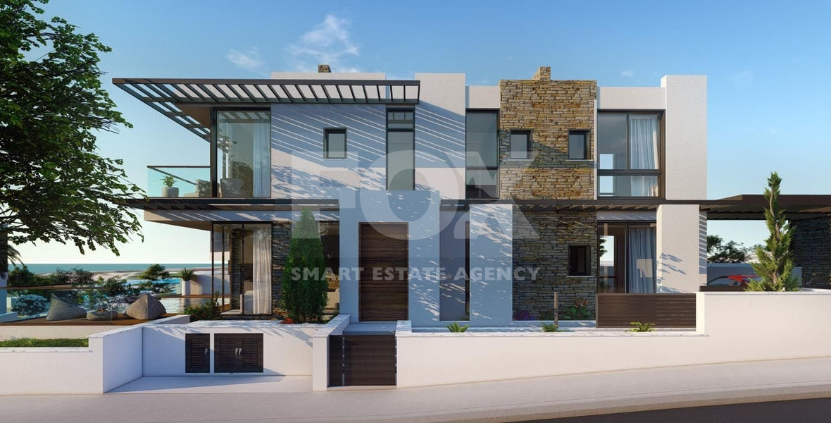 Four Bedrooms Luxury Seafront Villa with Panoramic Views in Paphos , for sale