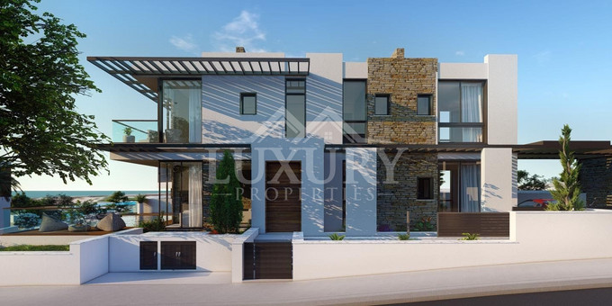Four Bedrooms Luxury Seafront Villa with Panoramic Views in Paphos , for sale