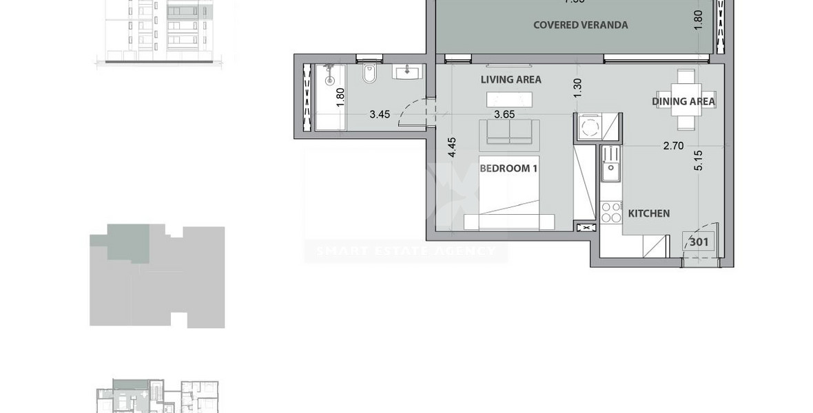 Studio apartment for sale in Potamos Germasogeias, Limassol