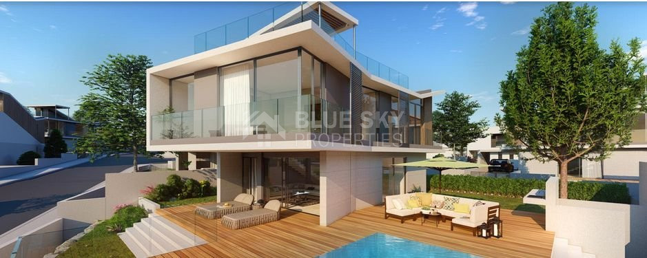 Exclusive modern three bedroom Beachfront Villa with Private Pool in Chloraka, Paphos