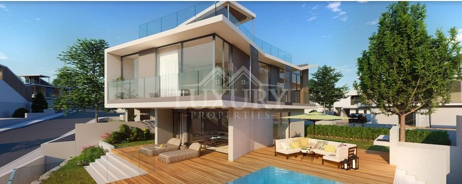 Exclusive modern three bedroom Beachfront Villa with Private Pool in Chloraka, Paphos