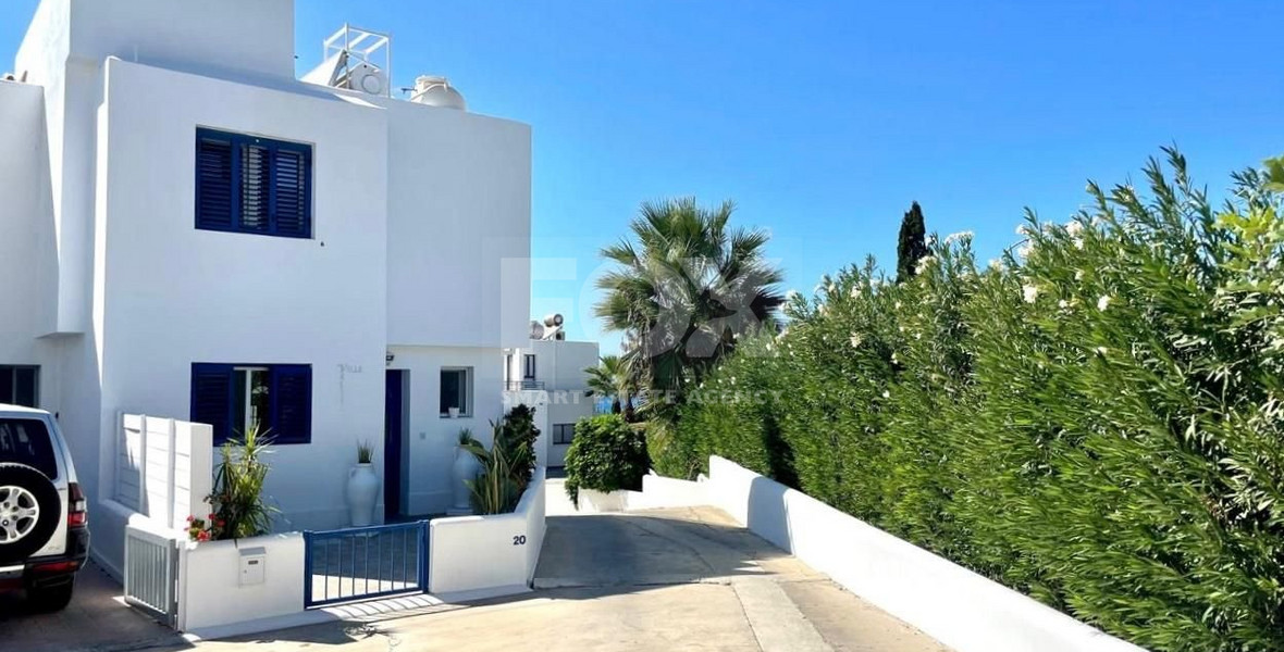 For Sale: Two Bedroom Semi-Detached House With Private Pool - Three Hundred meters from the Beach - Chloraka