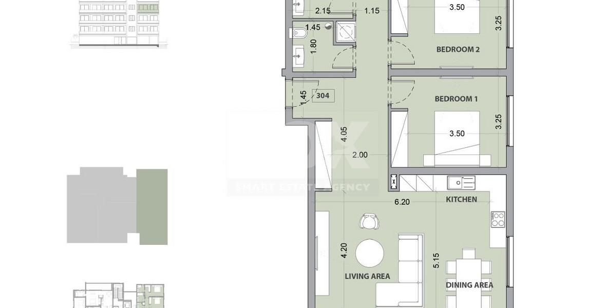 Three bedroom  apartment for sale in Potamos Germasogeias, Limassol