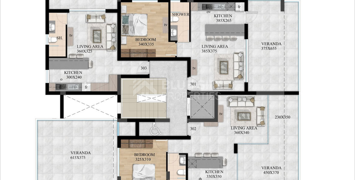 Top floor studio apartment for sale in Zakaki, Limassol