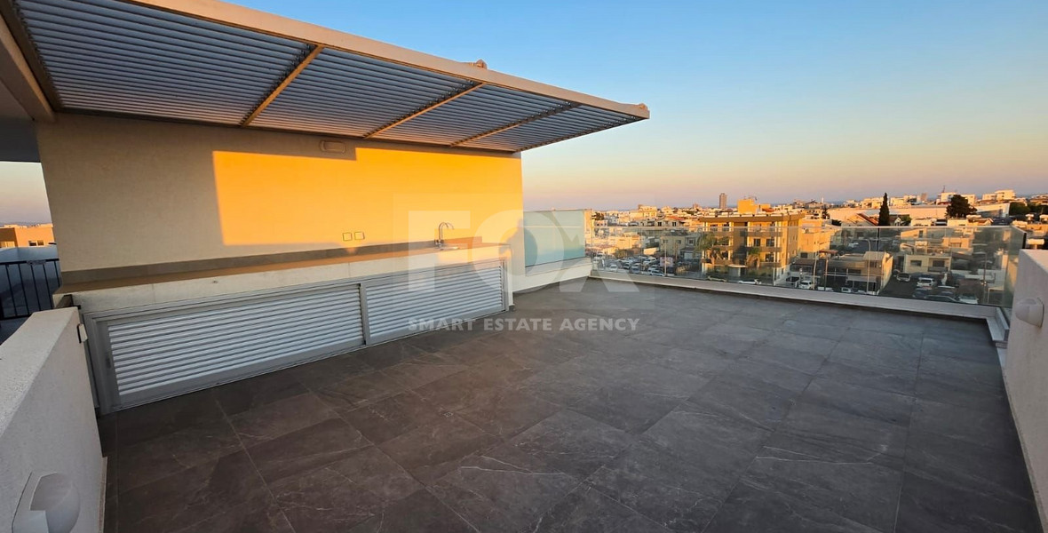 Modern Two-Bedroom Penthouse with Rooftop and Sea Views for rent in Kato Polemidia