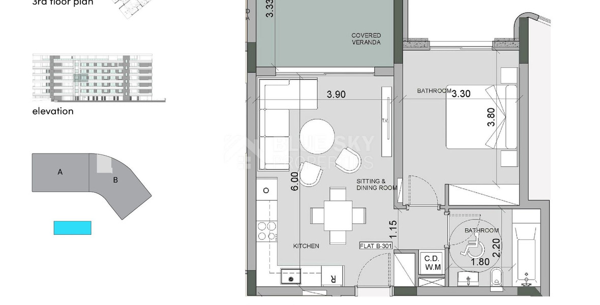 One bedroom apartment for sale in Agios Tychonas, Limassol