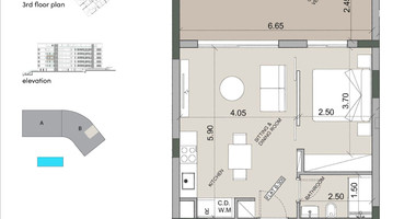 Studio apartment for sale in Agios Tychonas, Limassol