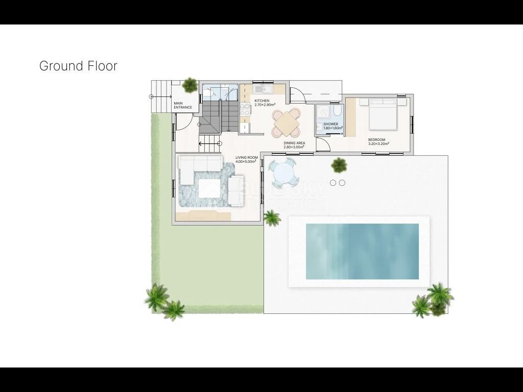 Three bedroom detached villa for sale in Pissouri village, Limassol