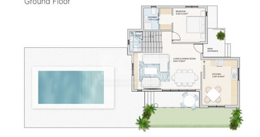 Three bedroom detached villa for sale in Pissouri village, Limassol