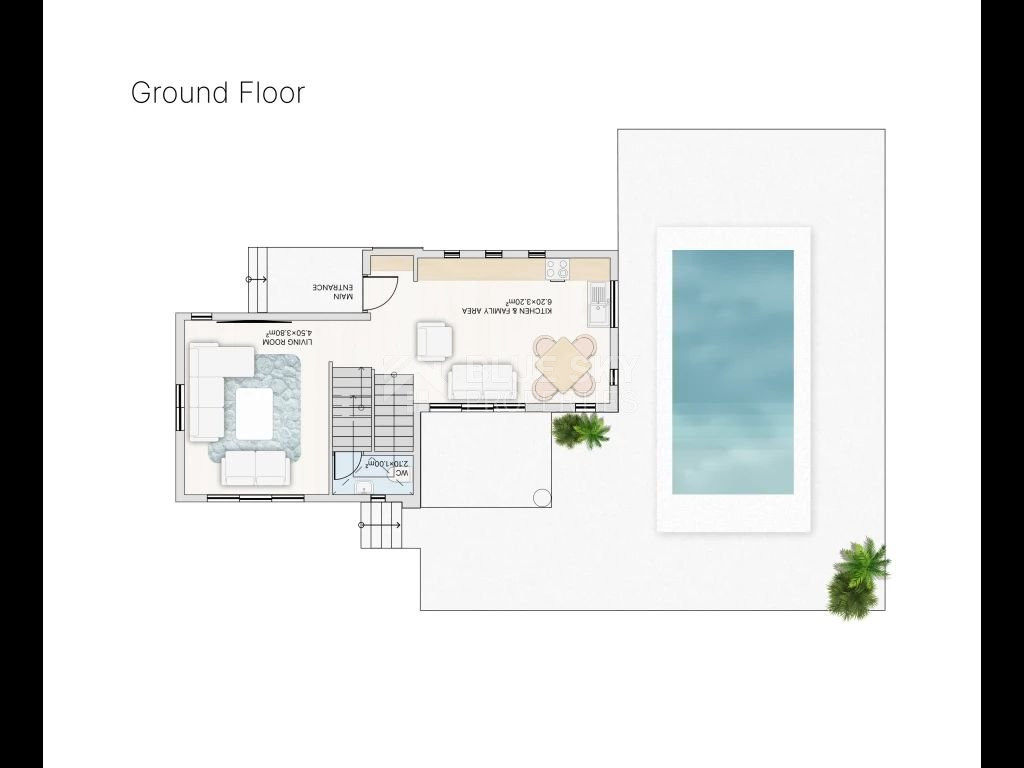 Two bedroom detached villa for sale in Pissouri village, Limassol