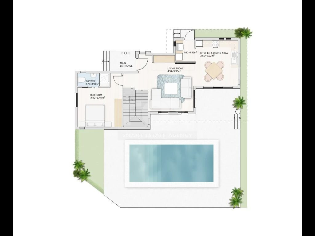 Three bedroom detached villa for sale in Pissouri village, Limassol